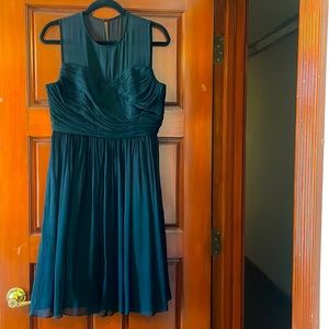 J Crew Ladies Black Silk Cocktail Dress.